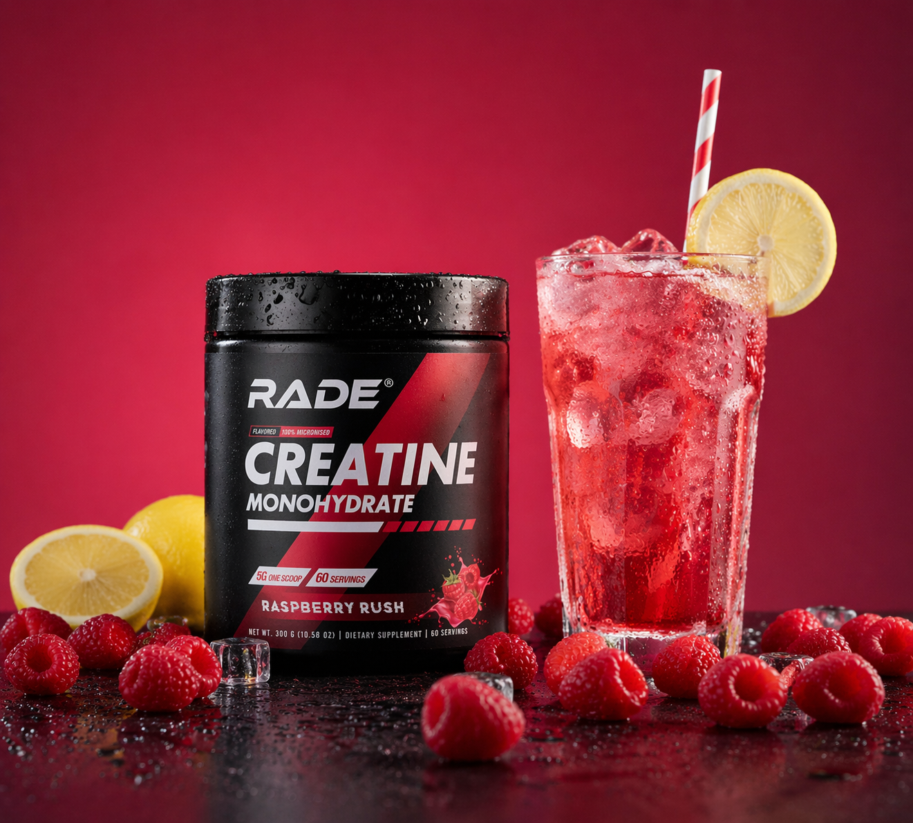 Creatine Monohydrat Raspberry