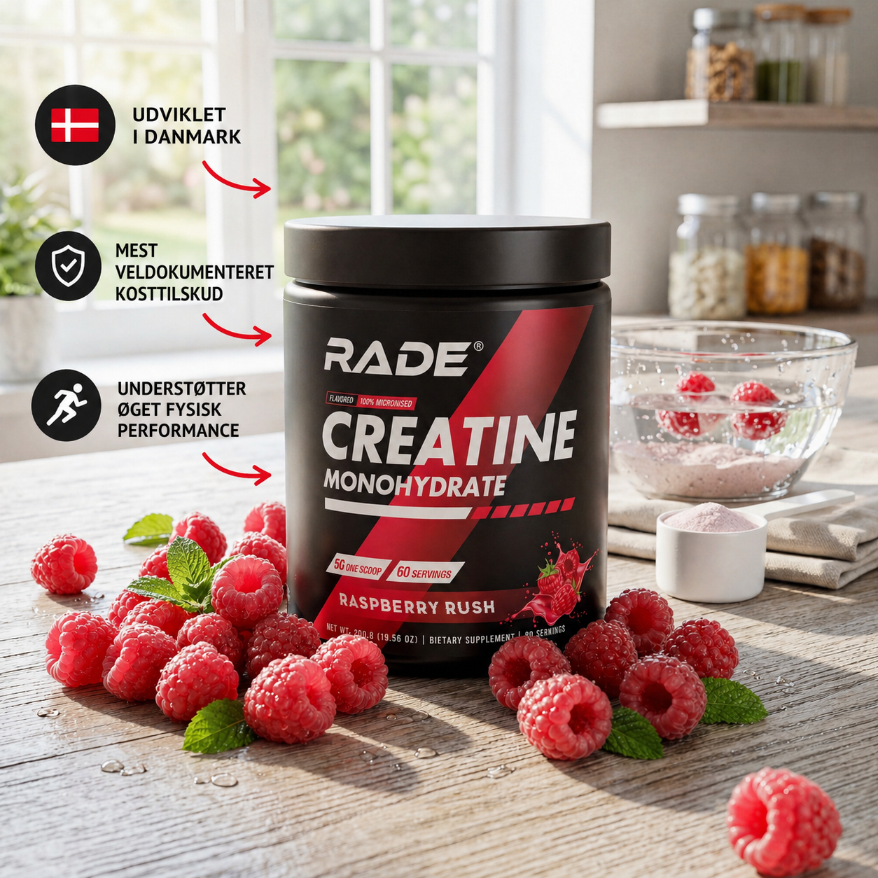Creatine Monohydrat Raspberry